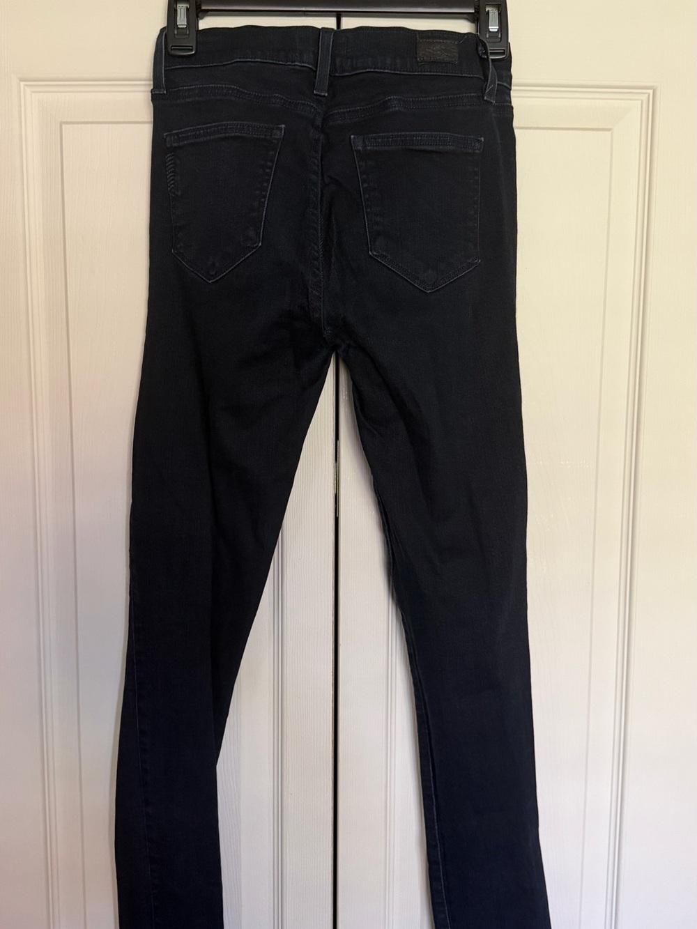 PAIGE Dark Blue Denim Skinny Jeans - Sleek Back Pocket Detail
